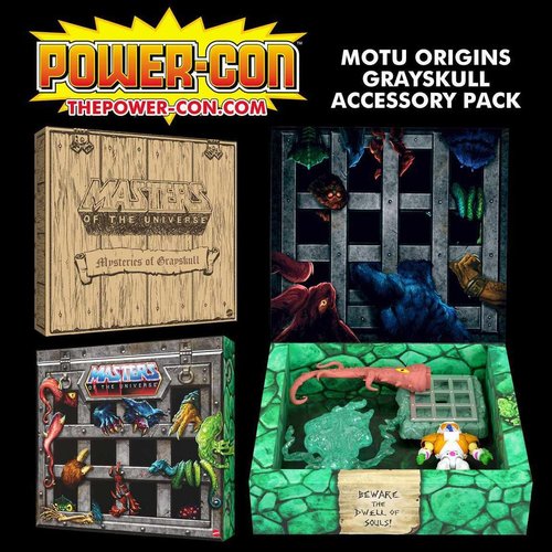 MASTERS OF THE UNIVERSE ORIGINS MYSTERIES OF GRAYSKULL / POWER CON EXCLUSIVE