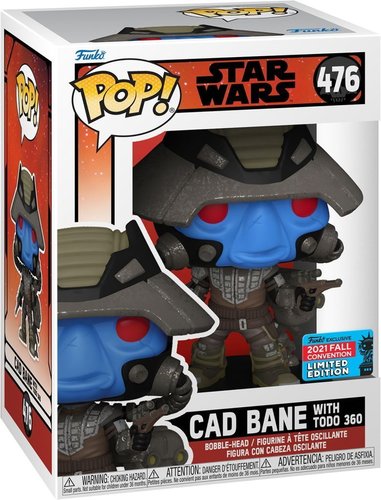 FUNKO POP STAR WARS CAD BANE + TODO 360 FALL CONVENTION 2021 EXCLUSIVE (LIMITED EDITION) #476