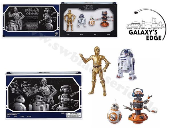 BLACK SERIES DROID DEPOT 4-PACK 6" / GALAXY'S EDGE EXCLUSIVE
